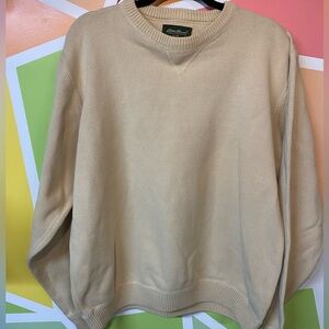 Eddie Bauer men’s sweater- pale yellow